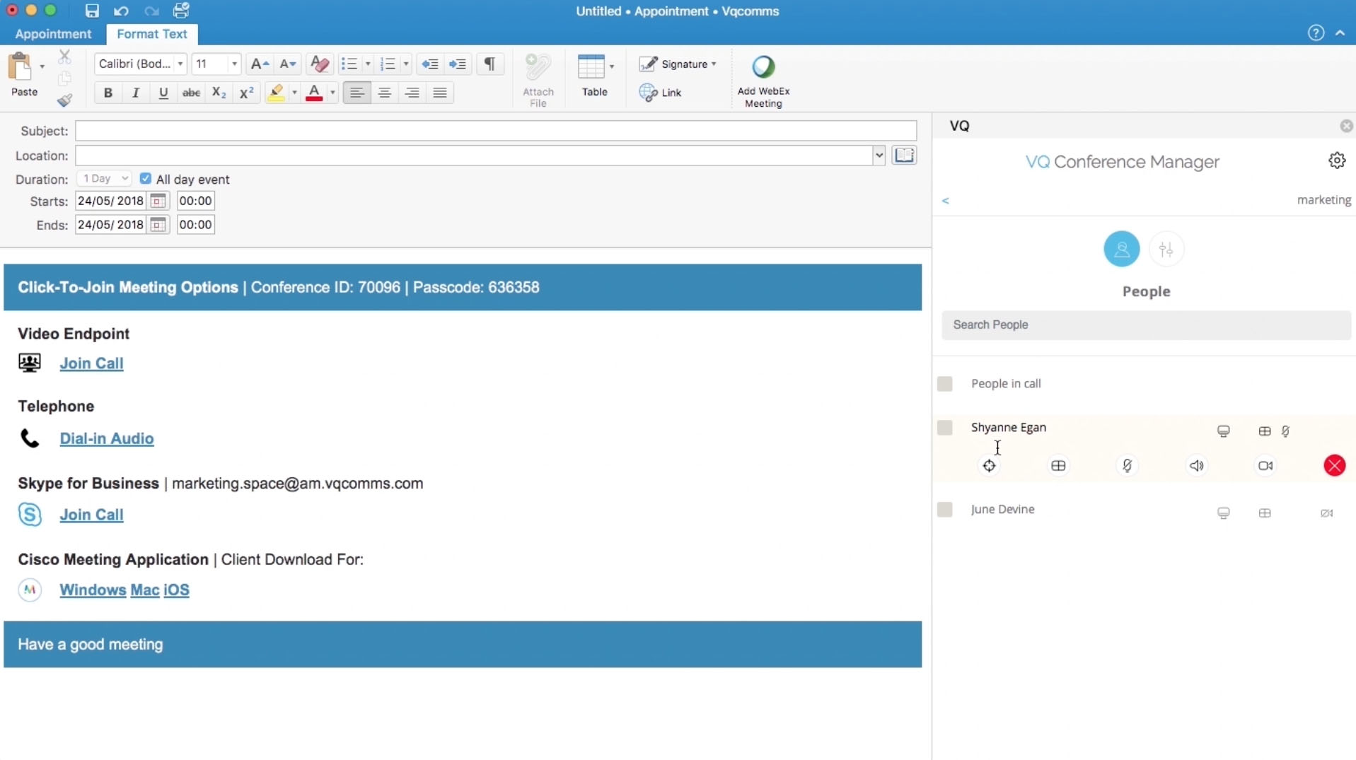 install webex plugin for outlook 2016